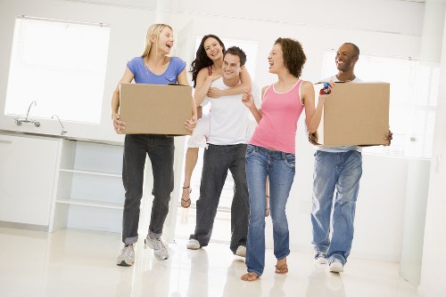 Packing materials and organised moving boxes for a Mayfair home move