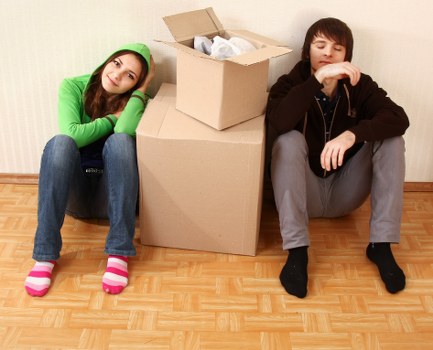 House movers preparing a Mayfair townhouse move