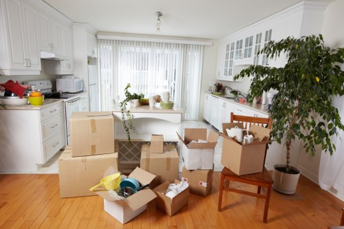 Loading furniture carefully for a Mayfair move