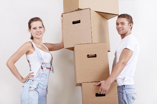 Removal company handling access and loading in central London
