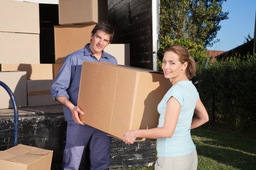 Removal van used for discreet and careful moving in Mayfair