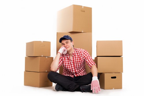 Careful loading and transport with a moving van in Mayfair
