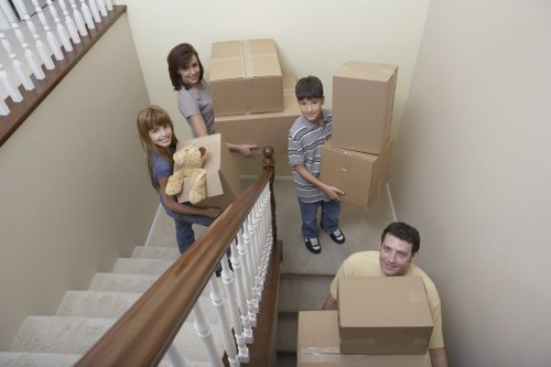 Local movers handling business furniture and equipment in central London